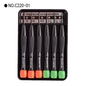 [6PCS] 챔피온 시계드라이버세트 No.C220-01 (PVC) 일제/일본산, 1세트