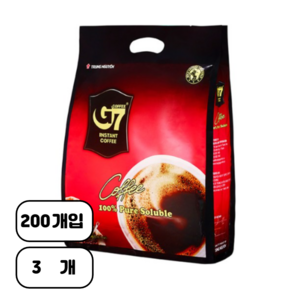 G7 블랙 커피, 2g, 200개입, 3개