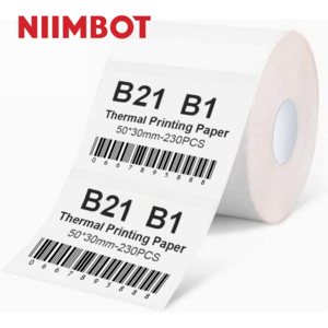 님봇 NIIMBOT B21 B1 전용 라벨지 (3롤 세트), 사각화이트50x50