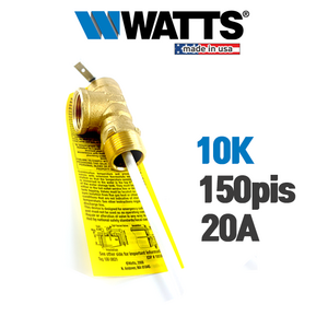 Watts 와츠 고급 안전밸브 안전변 10K 150PSI 20A / 100XL-4 M7 미국산 안전변 한진보일러 스테인레스 전기온수기