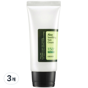 코스알엑스 알로에 수딩 선 크림 SPF50+ PA+++, 50ml, 3개