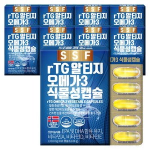 순수식품 TG 알티지 오메가3 1000mg, 60정, 9개