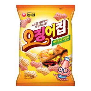 농심 오징어집 버터구이맛, 78g, 6개