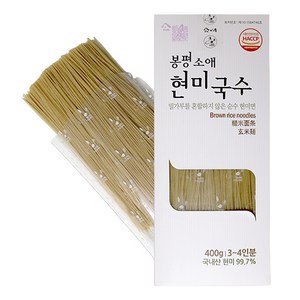 소애 현미국수 밀가루가 들어가지 않은 국내산 순곡물면, 400g, 1개