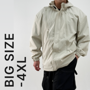 [이중지퍼/-4XL]블루제이 빅사이즈 후드 바람막이