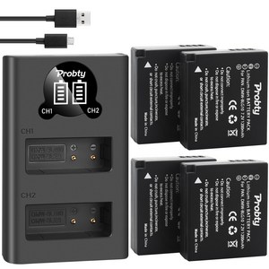 DMWBLG10 BLG10E 배터리 DMWBLE9 DMCZS60 DMCZS100 DMCGX7 DMCLX100 DMCGF3 DMCGF5 카메라, 3)2BatteyWithChage, 1개