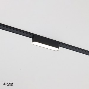 LED 마그네틱 레일조명 멜라 UT25 초슬림 직부형 등기구, 확산형 6W 주백색, 1개