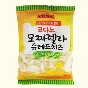 코다노 모짜렐라 슈레드 치즈[100gx5봉] 캠핑치즈 피자치즈, 100g, 5개