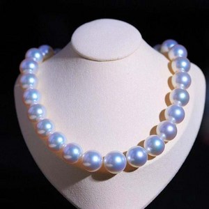 루비샵 호주산 천연잠수 왕진주 화이트 목걸이 12MM Natural Sea White Pearl Necklace Women's Pearl Chain