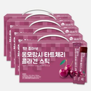 미쁨생활건강 딱좋아 몽모랑시 타트체리 콜라겐 젤리스틱, 300g, 20개