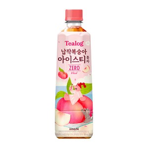 티로그 납작복숭아 아이스티 홍차 제로, 500ml, 24개