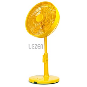 르젠 프리미엄 서큘레이터 초미세풍 발터치 리모컨 선풍기, LZEF-AF2-M(옐로우)