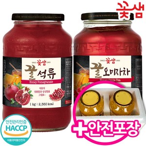 꽃샘 꿀석류차1kg+ 꿀오미자차 1kg, 1kg, 1개입