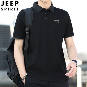 JEEP SPIRIT 지프 스피릿 남자 반팔티 여름 새로운 반팔 느슨한 티셔츠 통기성 비즈니스 캐주얼 반티 남성 티셔츠 88008