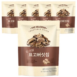 오 리얼 표고버섯칩 국내산 건강야채칩, 30g, 6개