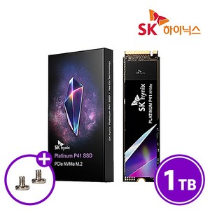 SK하이닉스 Platinum P41 M.2 NVMe SSD (GEN4/TLC/PS5 호환)+고정나사, P41_1TB