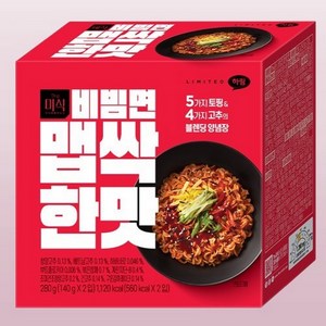 더미식 비빔면 맵싹한맛 140g, 6개