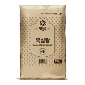 백설 흑설탕, 15kg, 1개