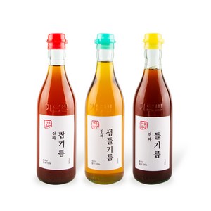 우리동네 방앗간 국산 참기름 들기름 350ml, 국내산 참기름 대용량 350ml, 1개