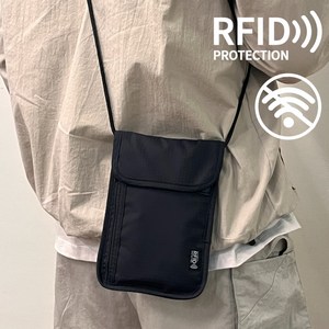 데이그린 RFID 차단 여행용 미니 크로스백 여권 가방