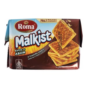 인도네시아 Roma 말키스트 아본 크래커 소고기맛 105g / Malkist Exta ABON, 1개