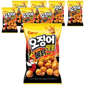 청우식품 오징어땅콩 불닭매운맛, 90g, 8개