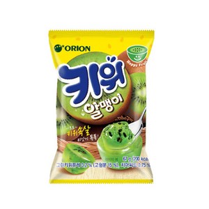 오리온 키위 알맹이 츄잉젤리, 67g, 6개