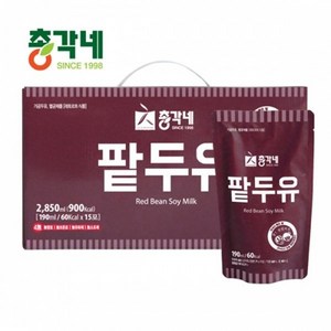 [총각네] 국산 팥두유 15봉, 190ml, 15개