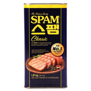 CJ 스팸 클래식 1.81kg / 업소용 대용량 빅사이즈 통조림햄 식당, 1개