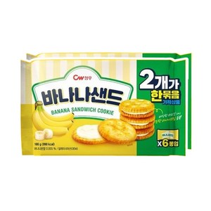 청우식품 바나나샌드 과자 2p, 1개, 360g