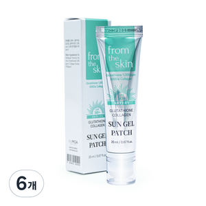 프롬더스킨 글루타치온 콜라겐 선젤패치 바르는 투명썬패치 20ml, 6개