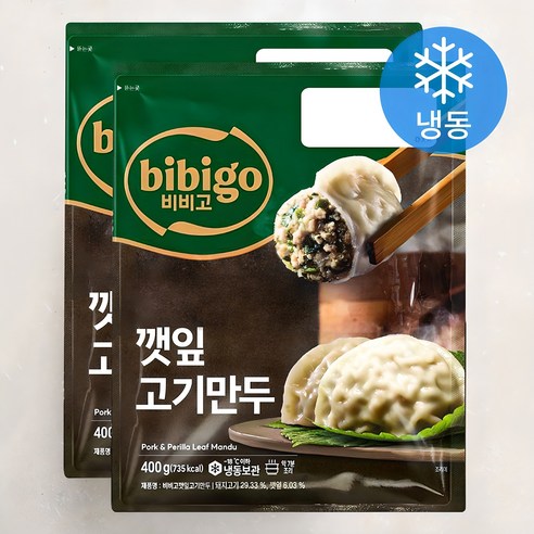 비비고 깻잎 고기만두 (냉동)
