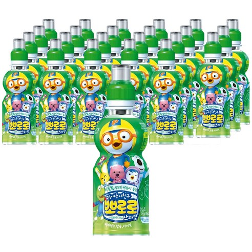 팔도 뽀로로 사과맛 어린이음료 235ml, 235ml, 24개