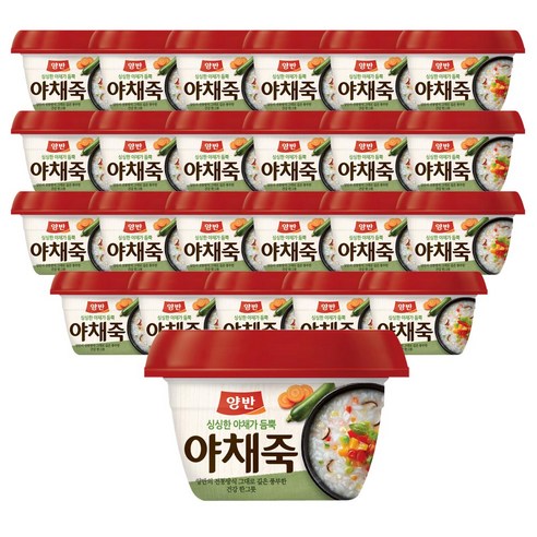 양반 야채죽, 287.5g, 24개