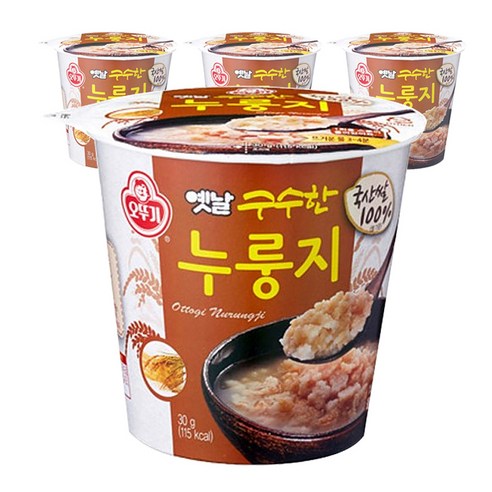 오뚜기 옛날 구수한 누룽지 케이스 (30X4)G, 30g, 4개