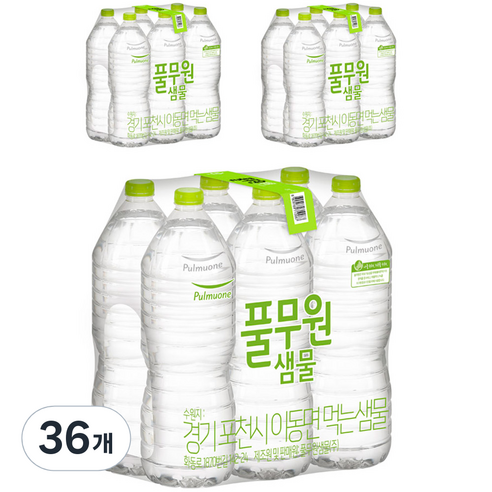 자녀 있는 가정 재구매 편의 생수 추천 풀무원샘물 무라벨 생수, 330ml, 80개