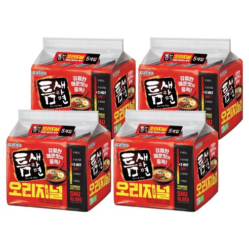틈새라면 빨계떡 120g