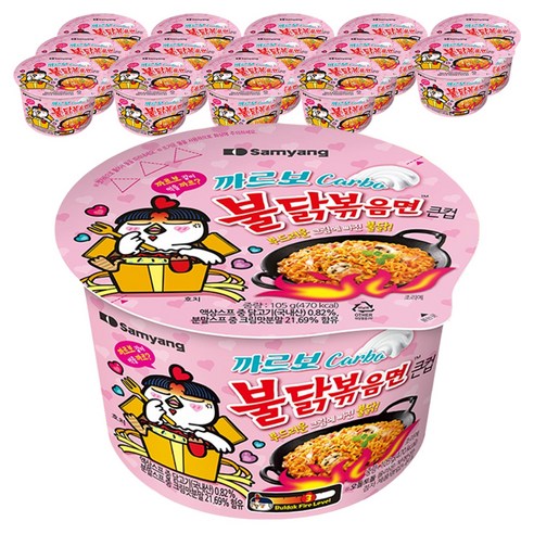 불닭볶음면 까르보 큰컵 105g