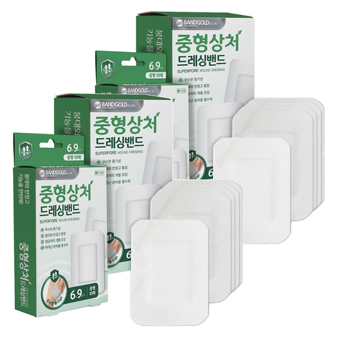 밴드골드 슈퍼포아 작은상처 드레싱밴드 소형, 10개입, 4개