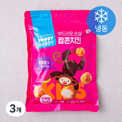 [로켓프레시] 푸디버디 순살 팝콘치킨 (냉동)