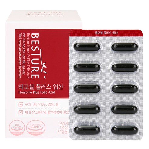 베스처 헤모철 플러스 엽산 60p