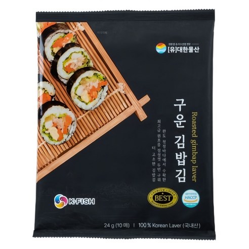 구운 김밥김 10p, 24g, 1개