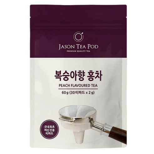 제이슨티 제이슨 티파드 복숭아향 홍차, 2g, 1개, 30개입