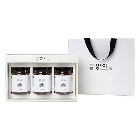 달방아 호두정과 3종 선물세트 480g + 쇼핑백