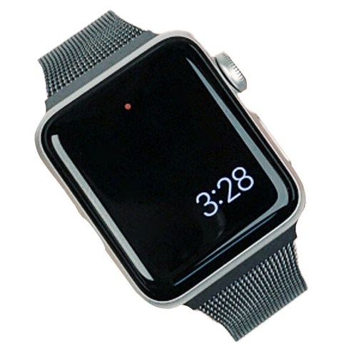우먼스9999 스마트워치 슬림 밀레니즈루프 밴드 스트랩 38 / 40 / 41 / 42mm, 그레이, 1개