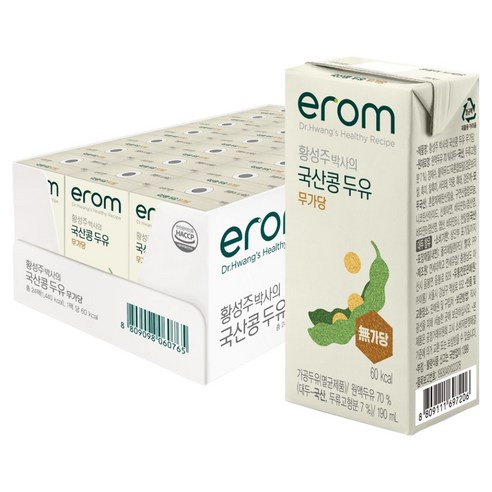 이롬 황성주 박사의 국산콩 두유 무가당