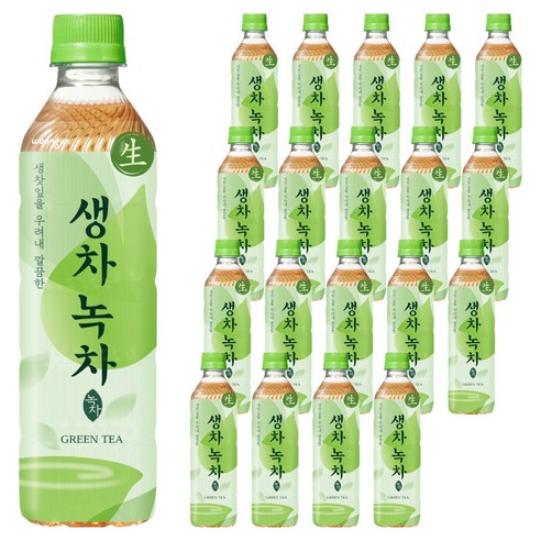 웅진 생차 녹차, 500ml, 20개