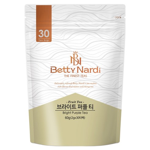 베티나르디 브라이트 퍼플 허브차 삼각티백, 2g, 1개, 30개입