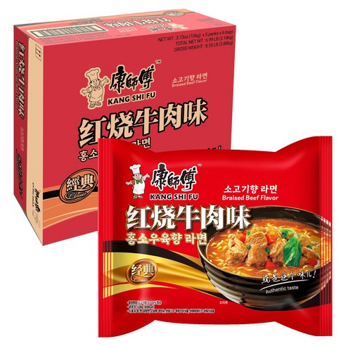 캉스푸 홍소우육향 라면 106g