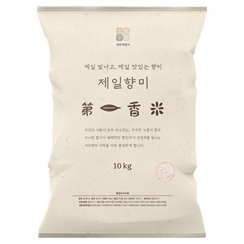 대한제일미 국내산 제일향미, 상등급, 1개, 10kg